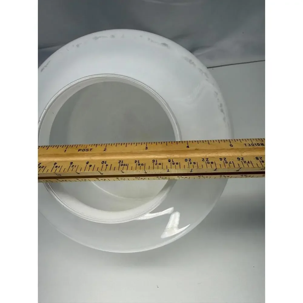 Milk Glass Schoolhouse Light Shade Globe 6in Fitter Ceiling Pendant White Opal‎